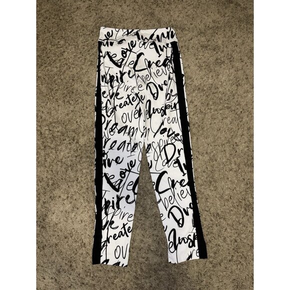 JOSEPH RIBKOFF Graffiti Artsy Pants Stretchy Pull On Grunge Goth Casual S6 26x28 - Picture 1 of 8